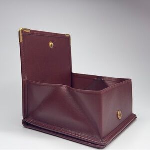 ❌Sold❌Cartier Bi-fold Wallet Masseline Bordeaux Red Leather with Coin Purse